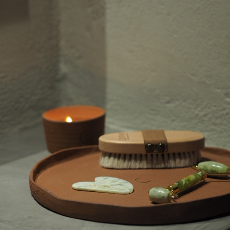 Aios Terracota Pot Natural Candle with Lid