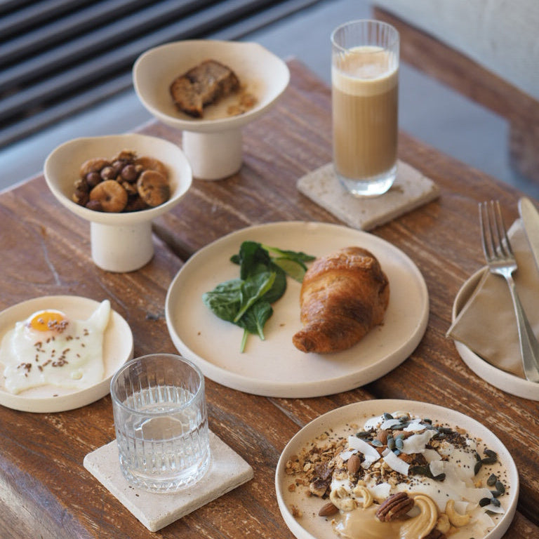 Leo Travertine Coaster