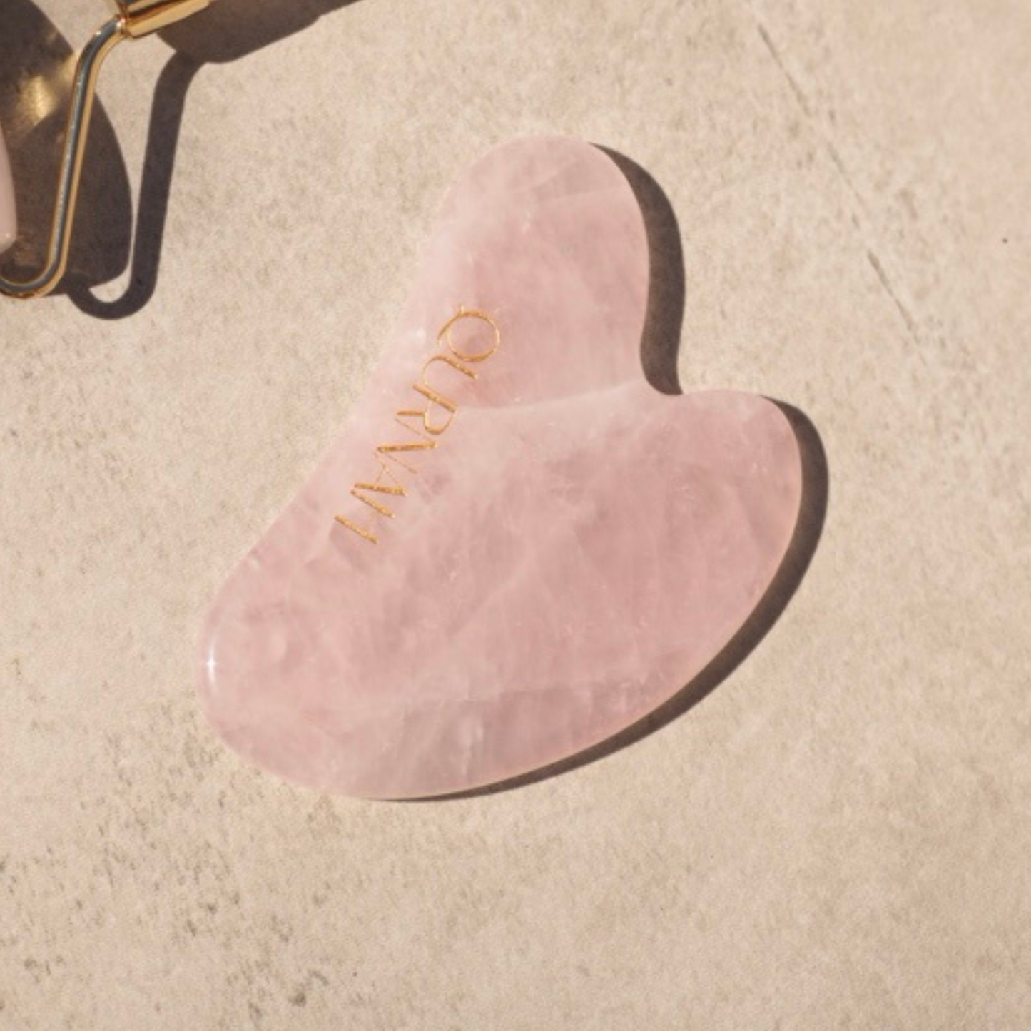 Q Rose Quartz Gua Sha