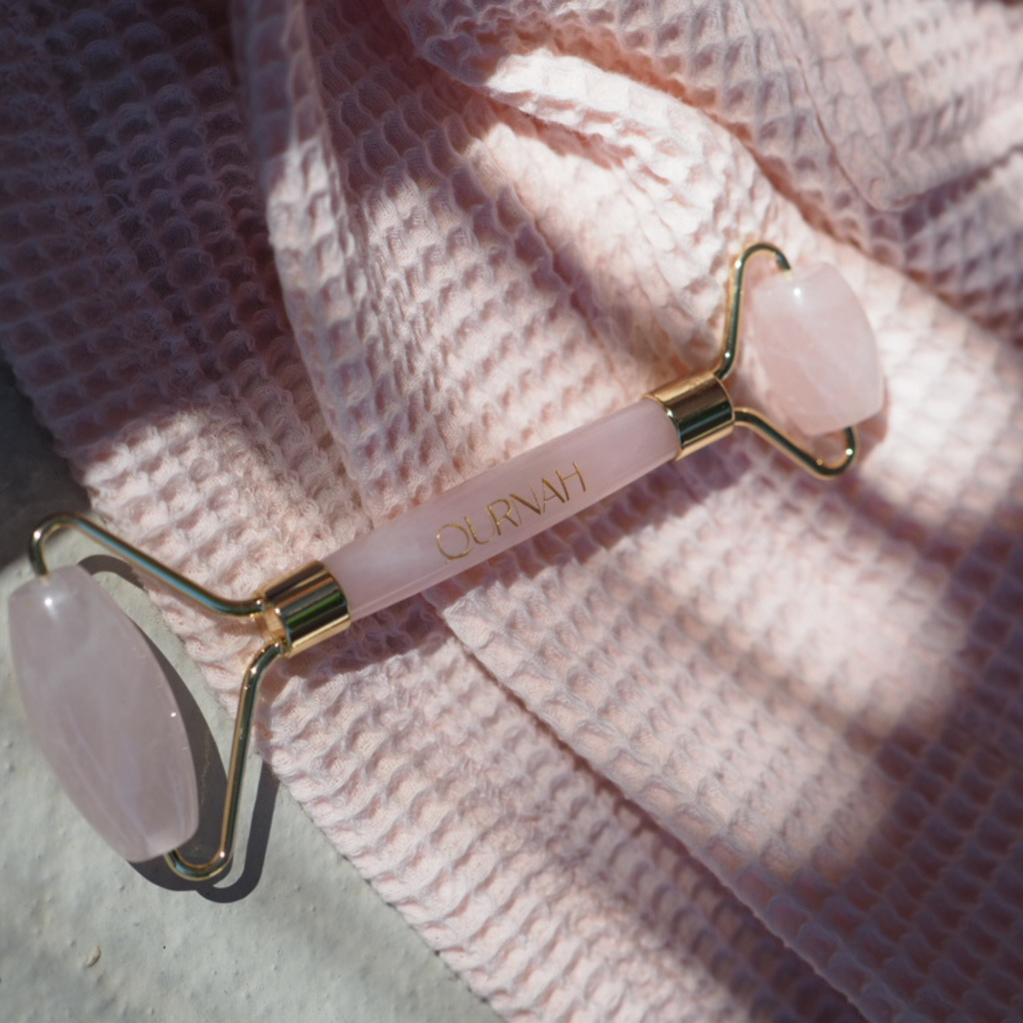 Q Rose Quartz Jade Roller