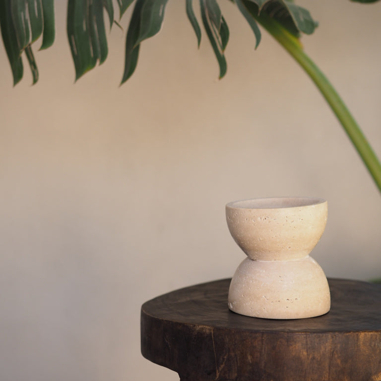 Leo Travertine Palo Santo Burner