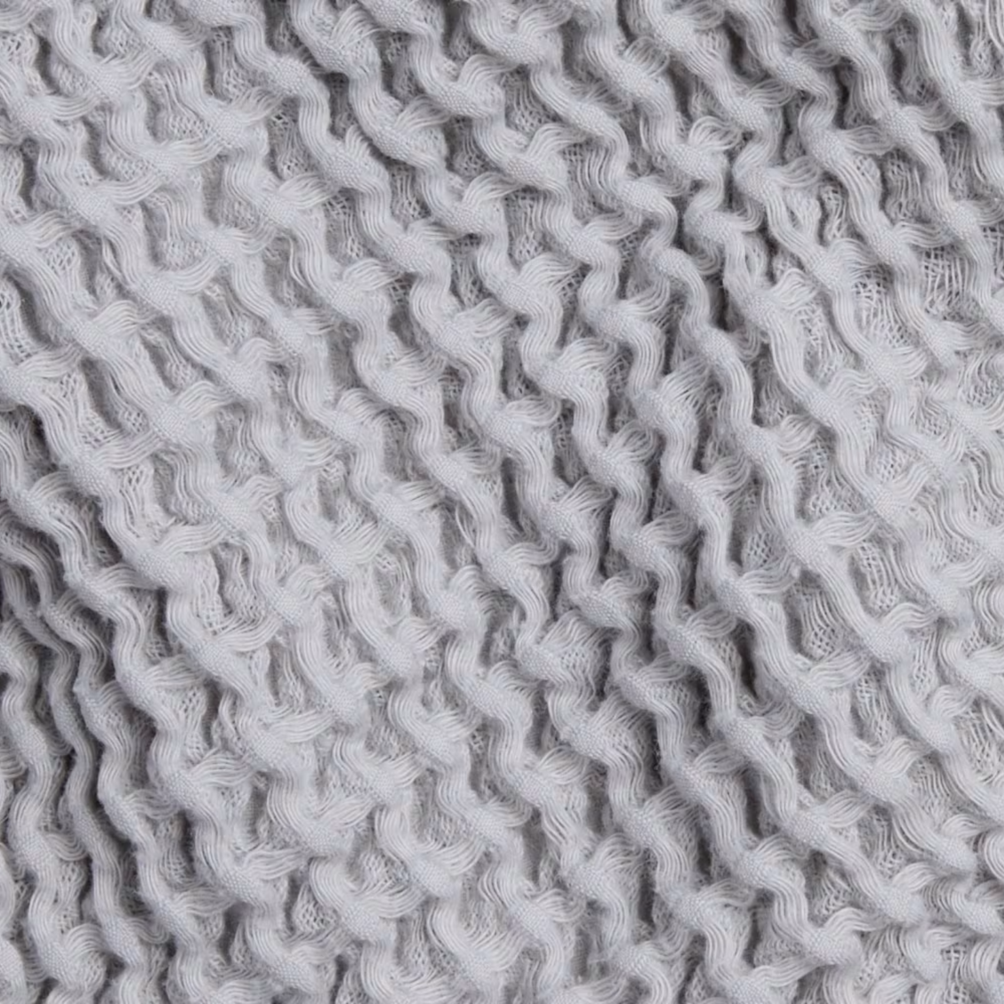 Waffle Q Bath Towel | Grey